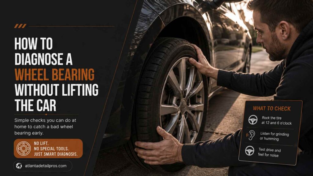 how to diagnose a wheel bearing without lifting the car