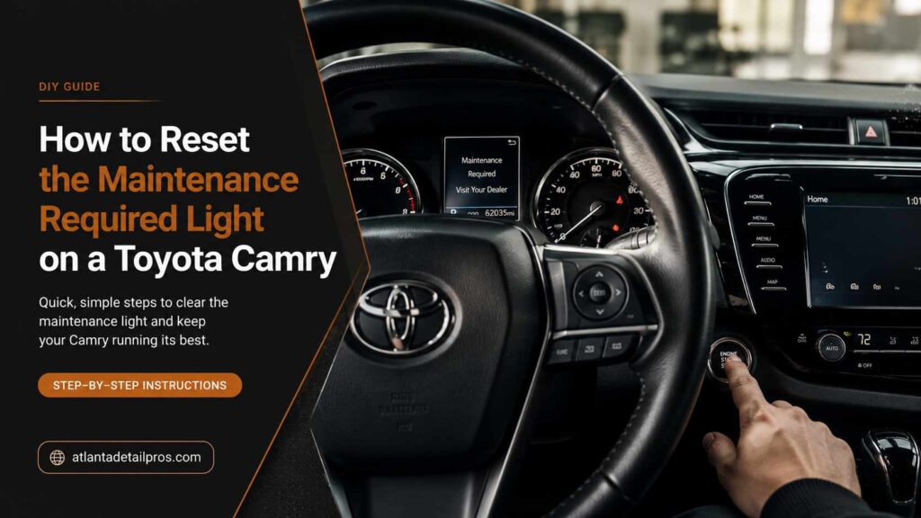 How to Reset the Maintenance Required Light on a Toyota Camry
