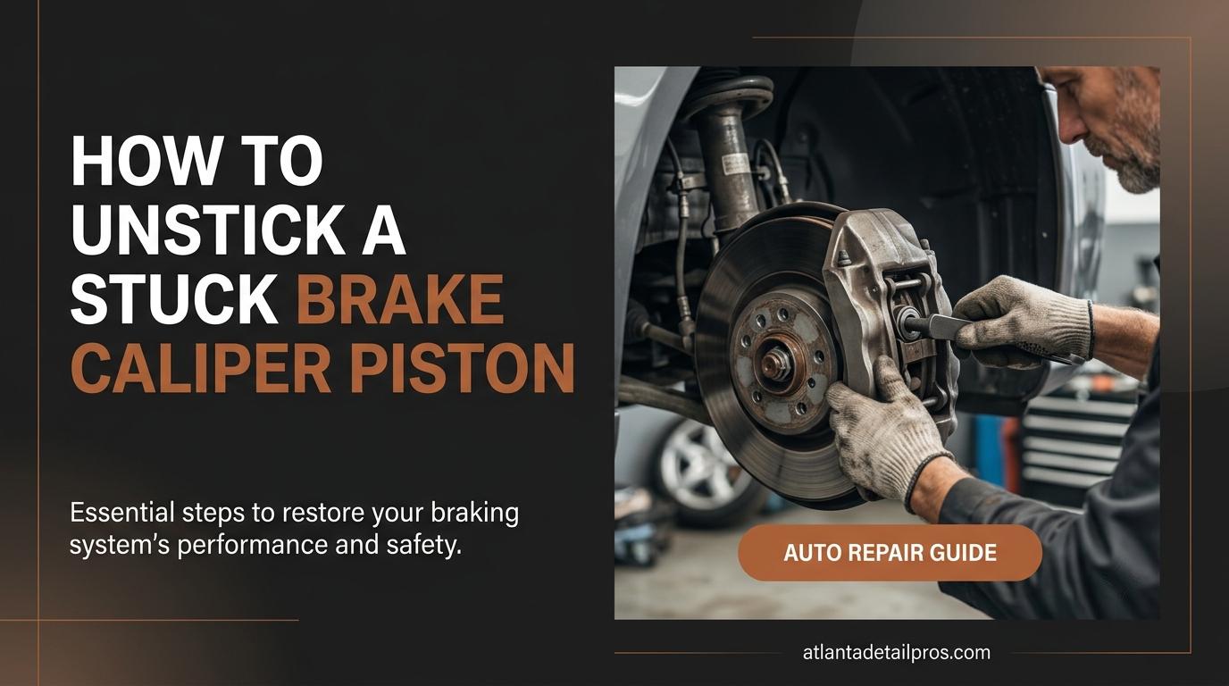 How to Unstick a Stuck Brake Caliper Piston