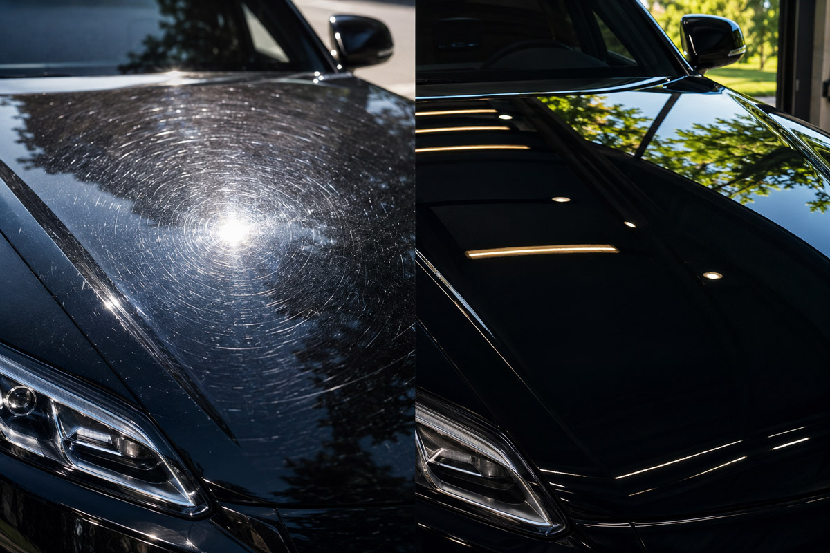 Why Your Black Car Looks Scratched in Sunlight