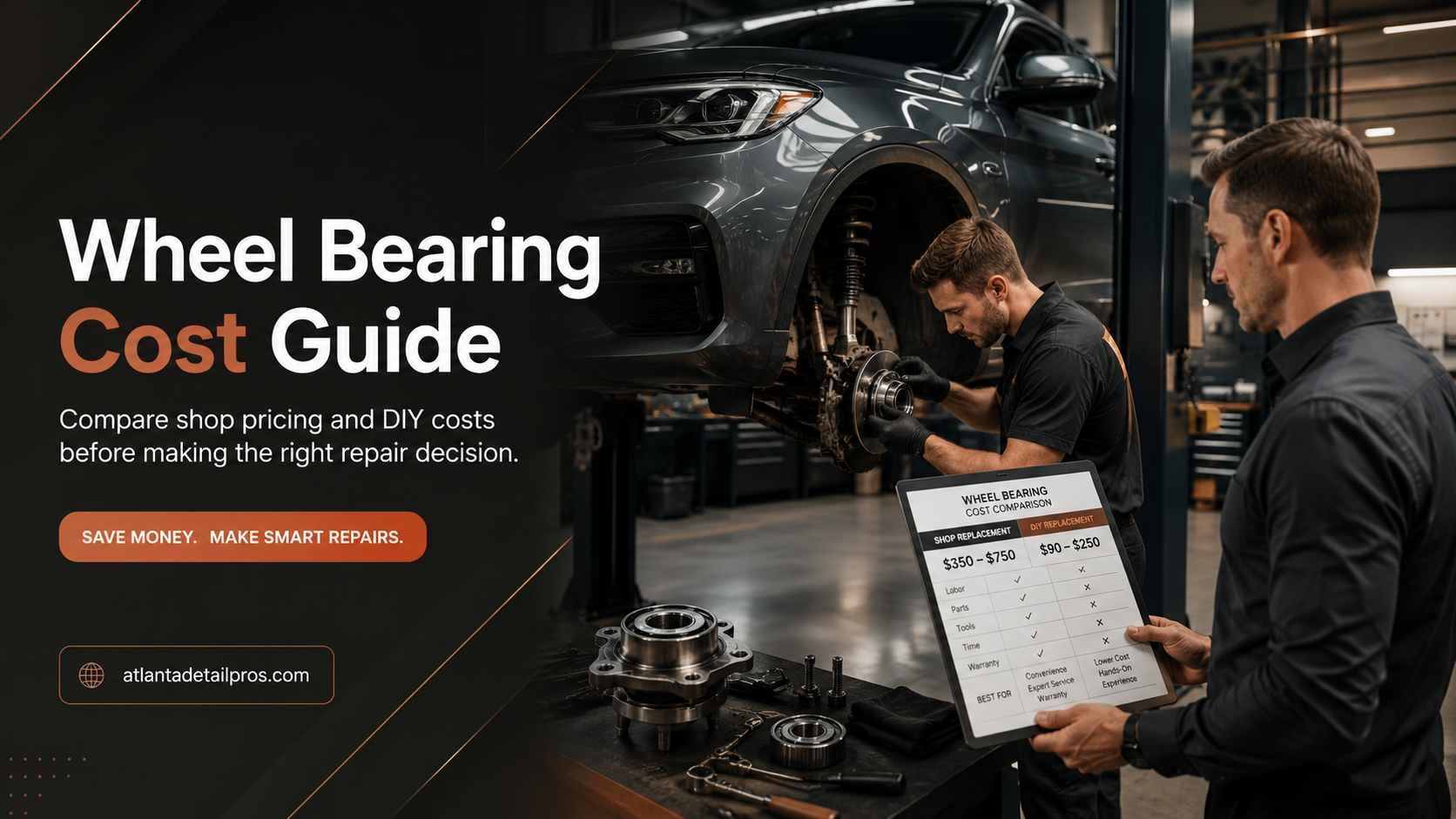 Average Cost to Replace a Wheel Bearing at a Shop vs DIY