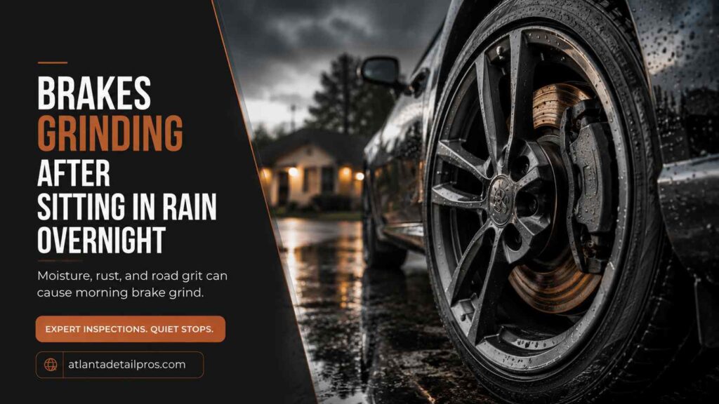 Brakes Grinding After Sitting in Rain Overnight