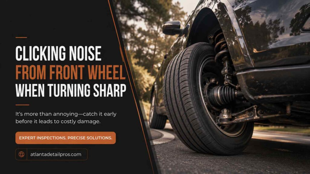 Clicking Noise From Front Wheel When Turning Sharp