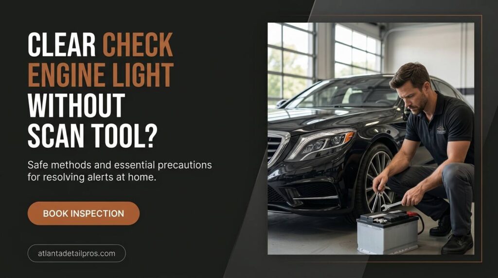 How to Clear a Check Engine Light Without a Scan Tool
