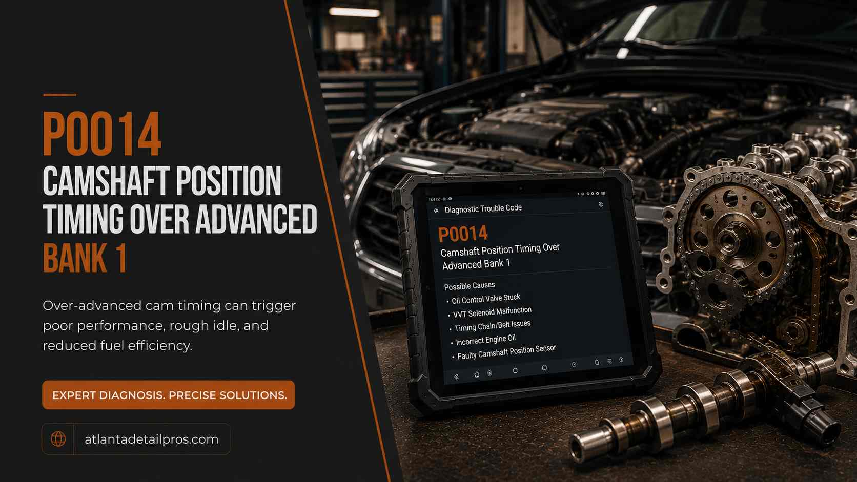 P0014 Camshaft Position Timing Over-Advanced Bank 1