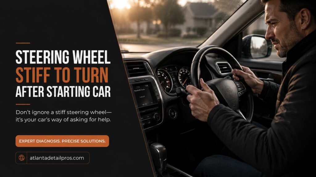Steering Wheel Stiff to Turn After Starting Car