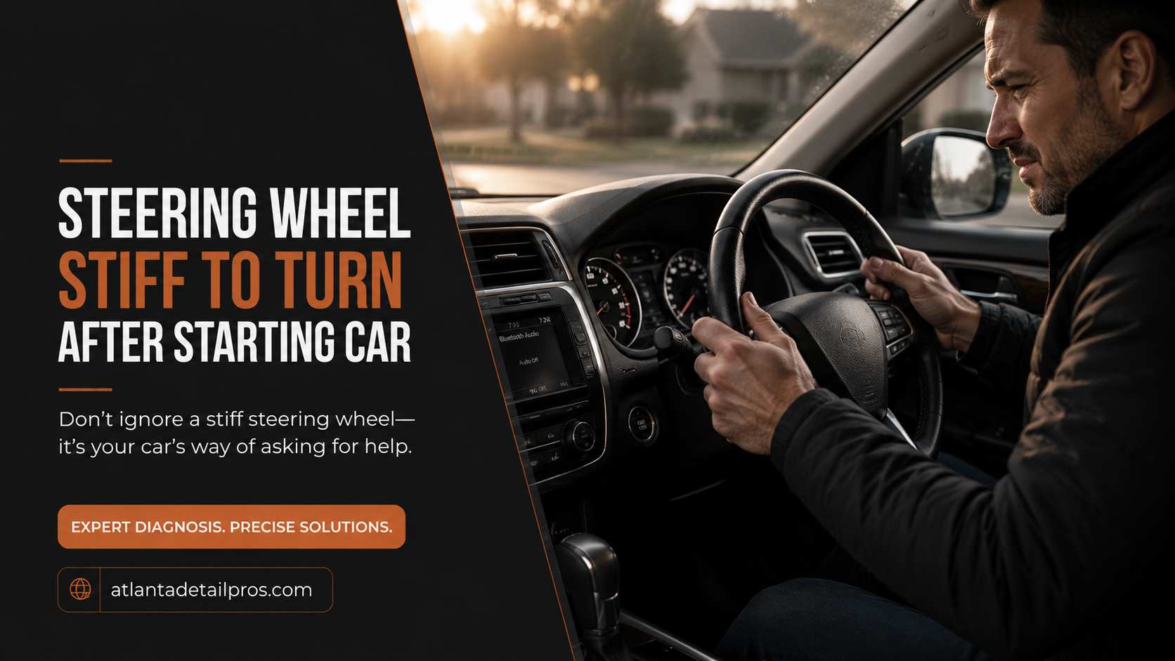 Steering Wheel Stiff to Turn After Starting Car