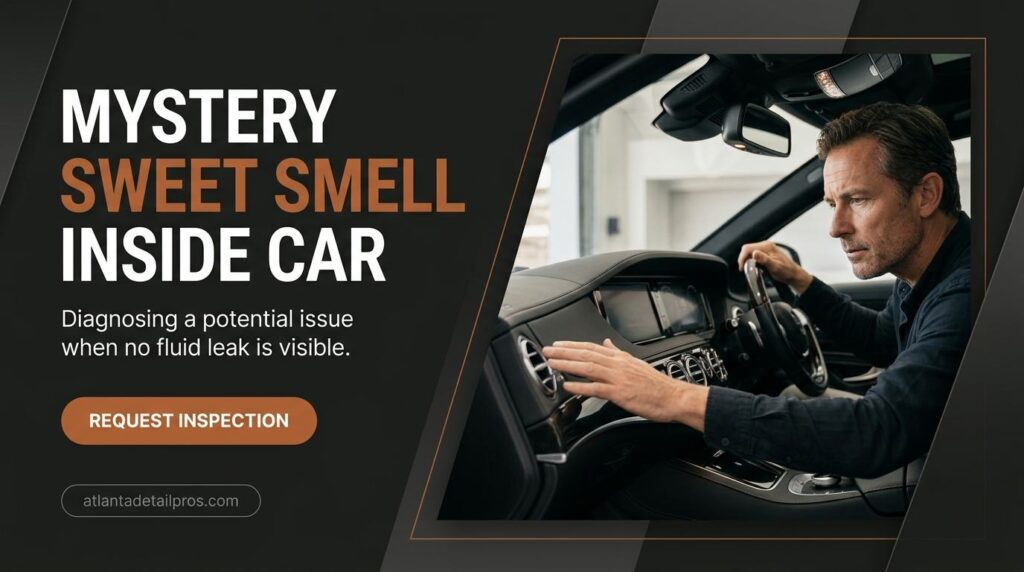 Sweet Smell Inside Car But No Visible Fluid Leak