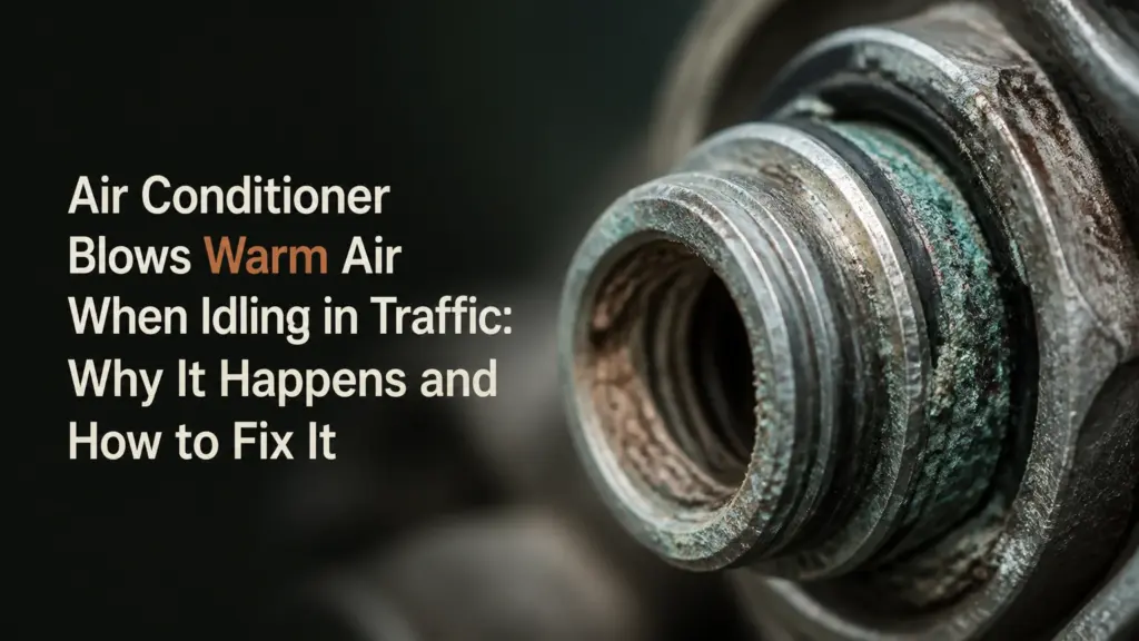 air conditioner blows warm air when idling in traffic