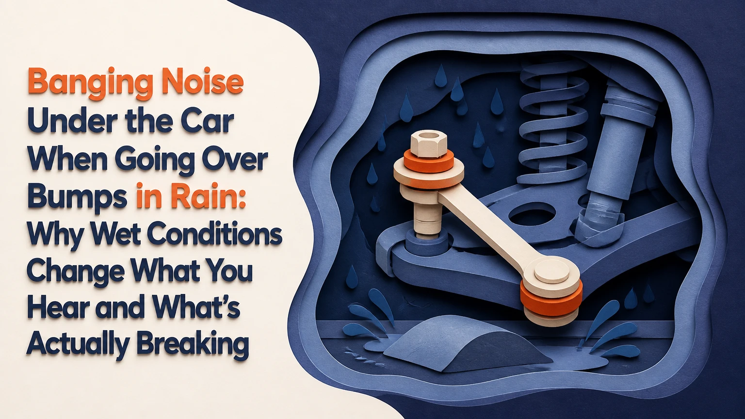 Banging Noise Under the Car When Going Over Bumps in Rain: Why Wet Conditions Change What You Hear and What’s Actually Breaking