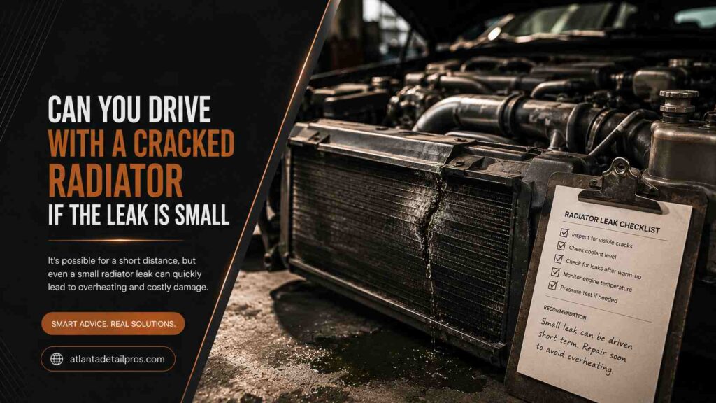 Can You Drive With a Cracked Radiator if the Leak Is Small