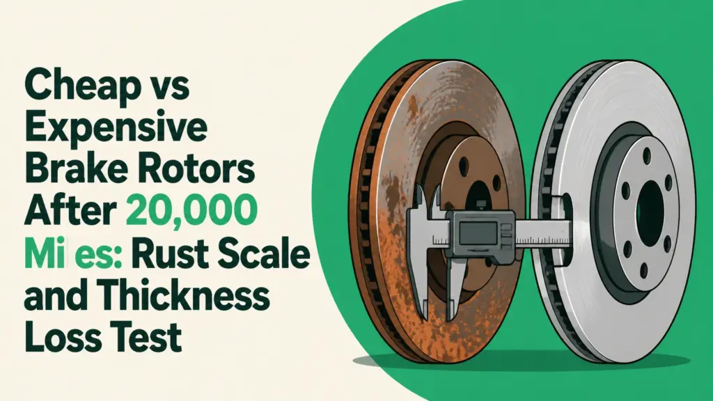 Cheap vs Expensive Brake Rotors After 20,000 Miles: Rust Scale and Thickness Loss Test