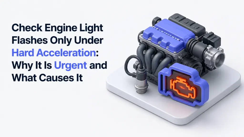 check engine light flashes only under hard acceleration
