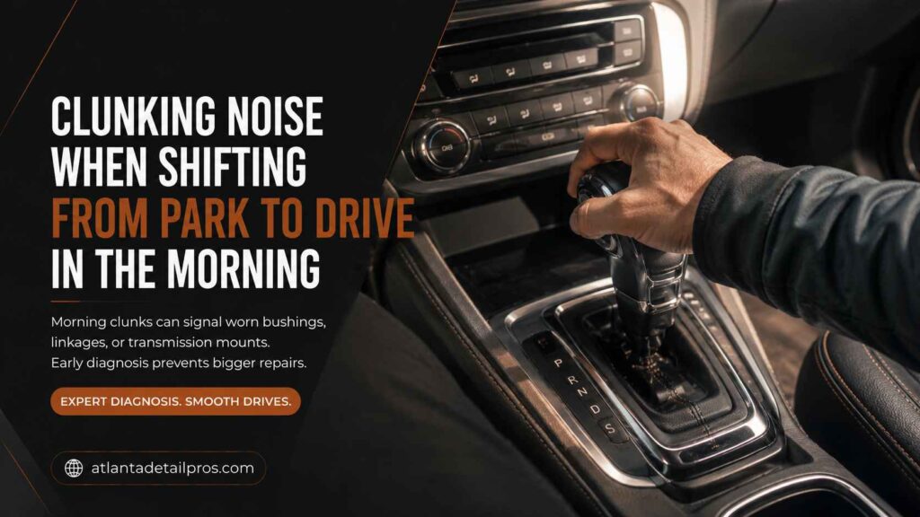 Clunking Noise When Shifting From Park to Drive in the Morning