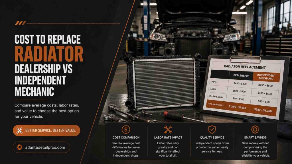 cost to replace radiator