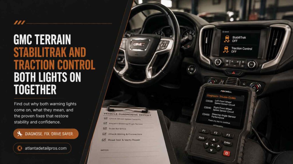 gmc terrain stabilitrak and traction control both lights on together