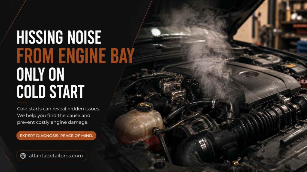 Hissing Noise From Engine Bay Only on Cold Start