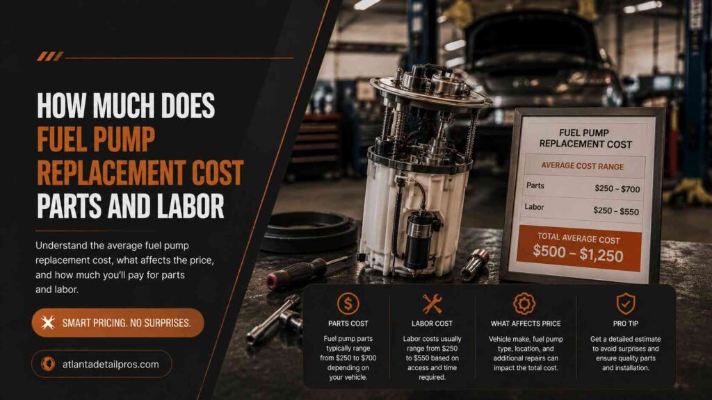 how much does fuel pump replacement cost