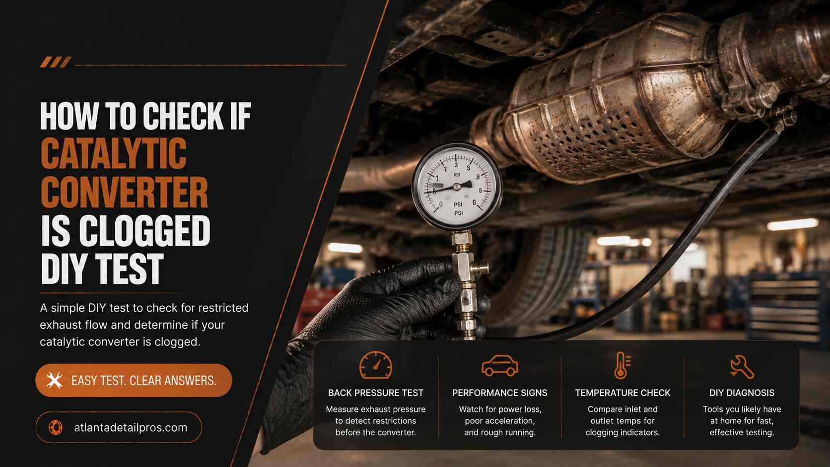how to check if catalytic converter is clogged