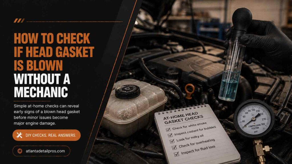 how to check if head gasket is blown without a mechanic