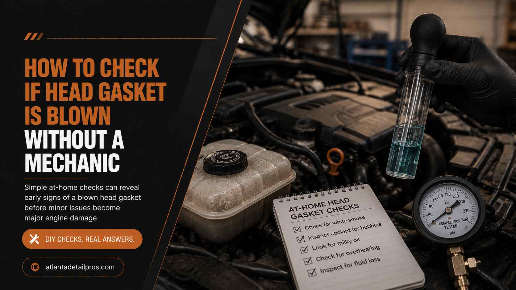 how to check if head gasket is blown without a mechanic