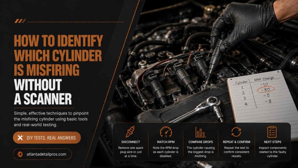 how to identify which cylinder is misfiring without a scanner