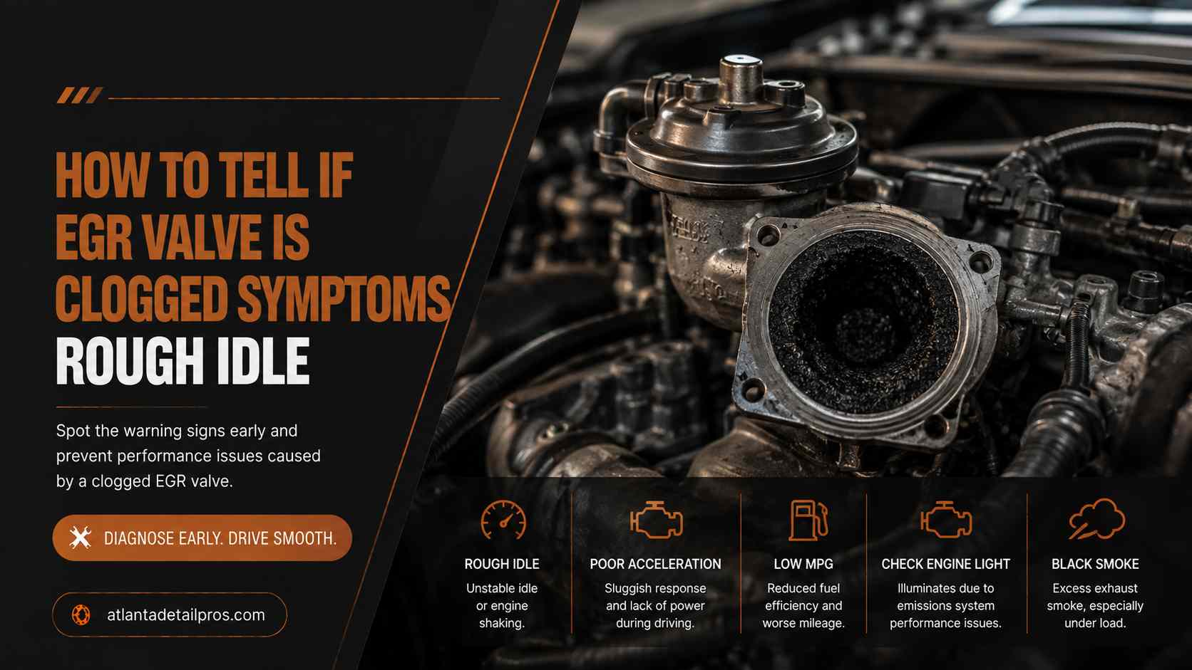 how to tell if egr valve is clogged symptoms rough idle