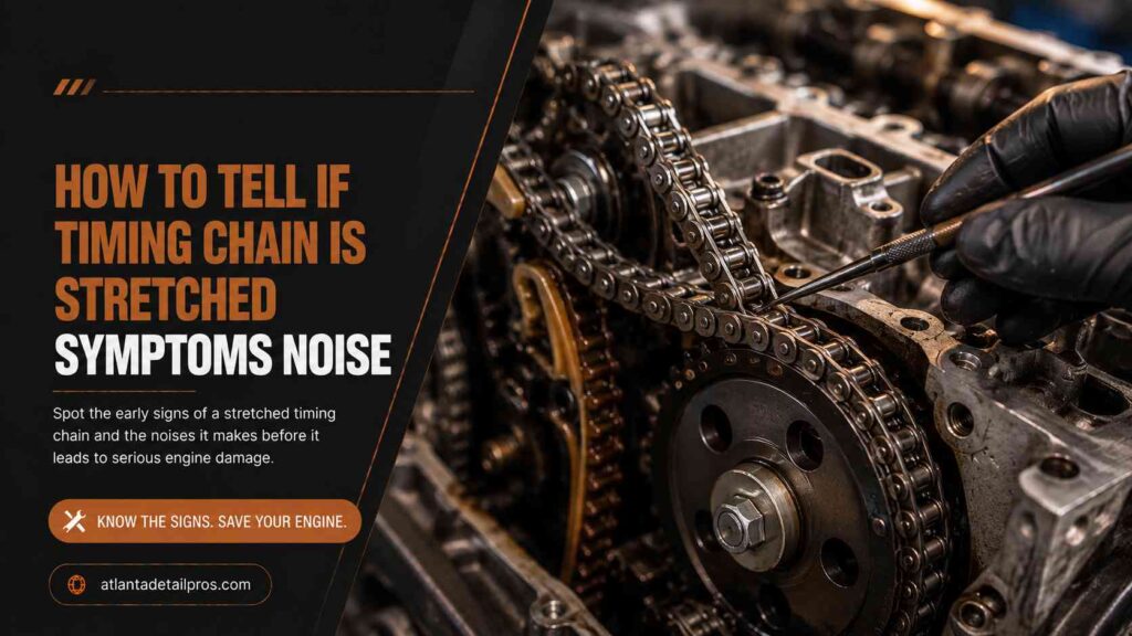 how to tell if timing chain is stretched symptoms noise