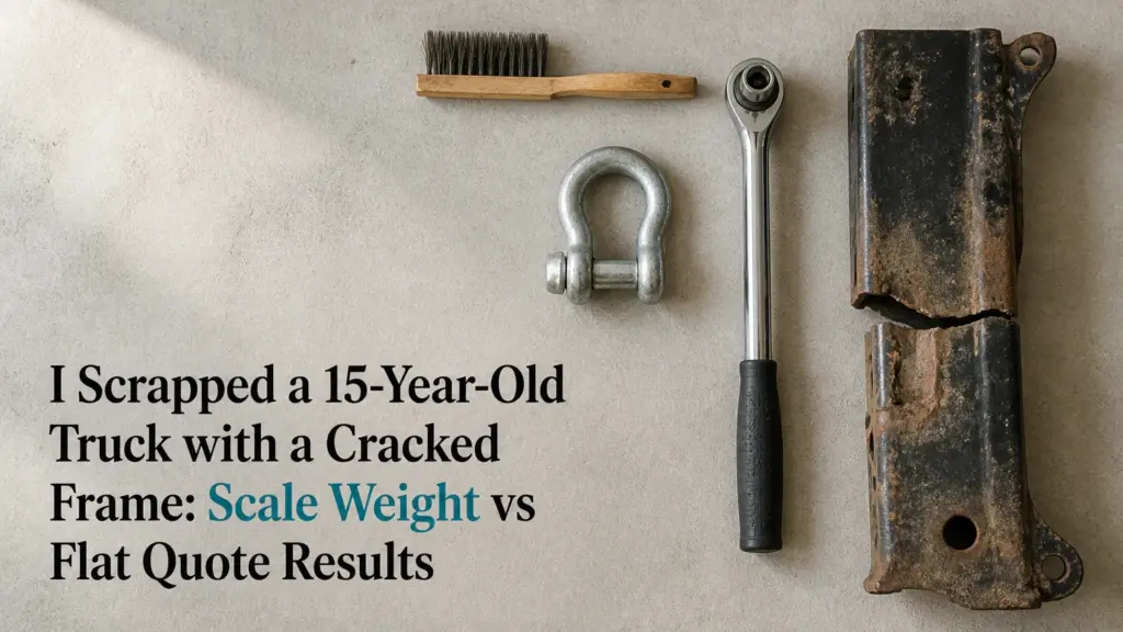 i scrapped a 15 year old truck with a cracked frame