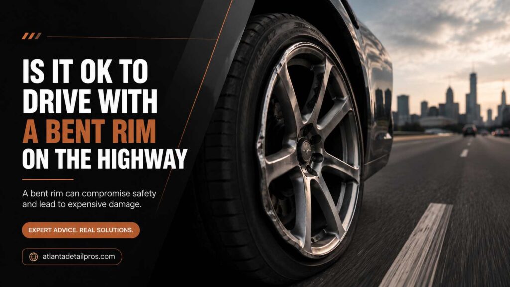 is it ok to drive with a bent rim on the highway