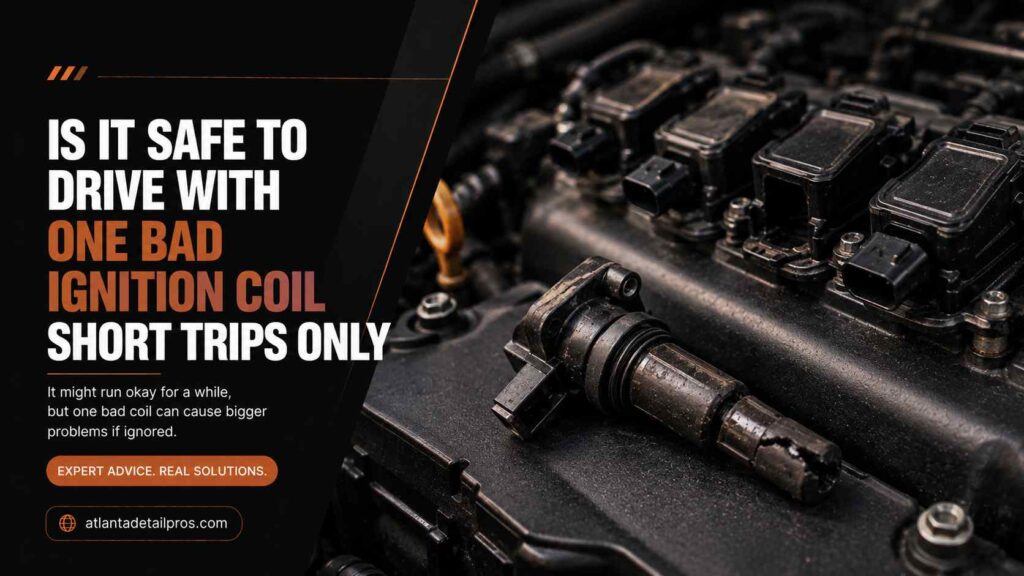 is it safe to drive with one bad ignition coil short trips only