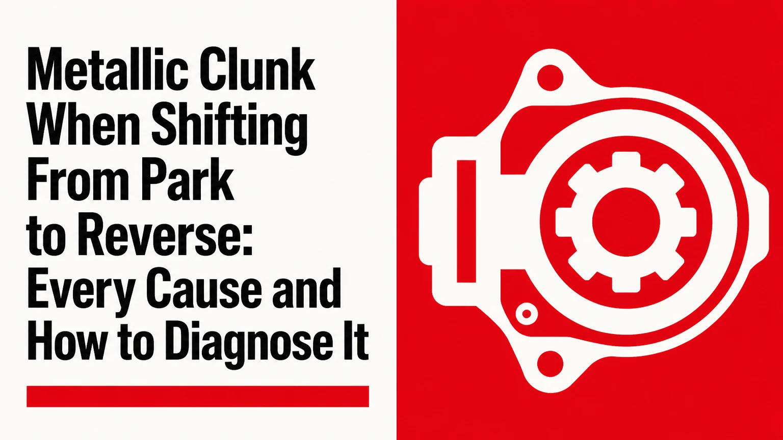 metallic clunk when shifting from park to reverse