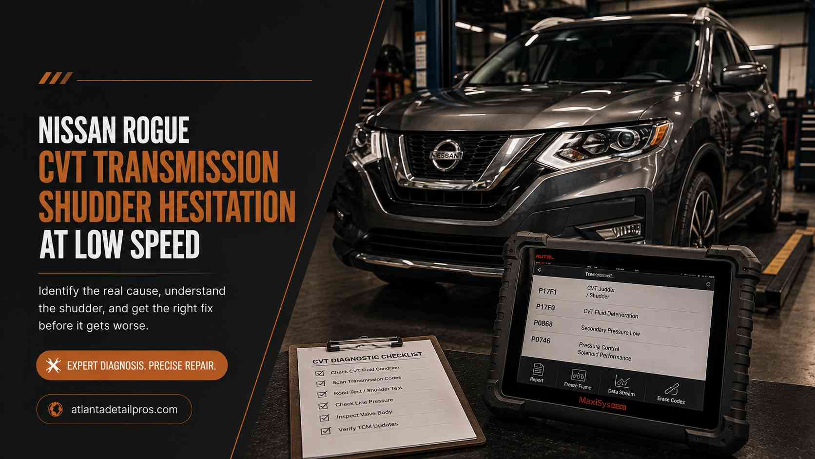 Nissan Rogue CVT Shudder and Hesitation at Low Speed