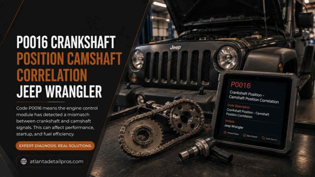 P0016 Crankshaft Position Camshaft Correlation Jeep Wrangler