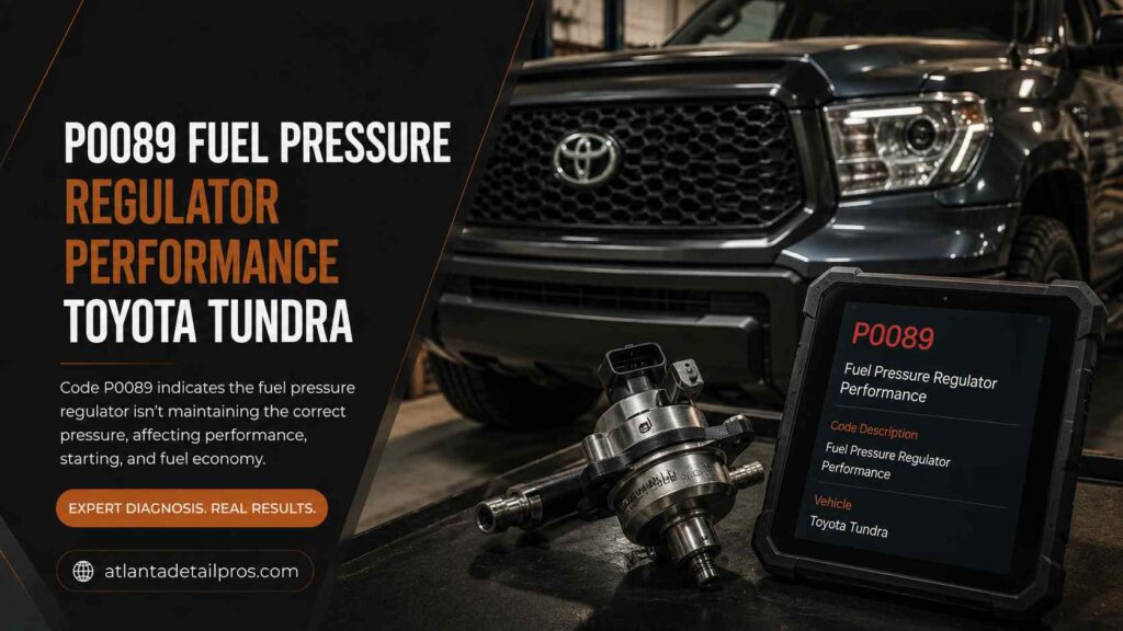 P0089 Fuel Pressure Regulator Performance Toyota Tundra