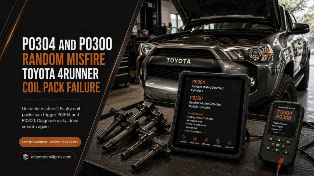 P0304 and P0300 Random Misfire Toyota 4Runner Coil Pack Failure