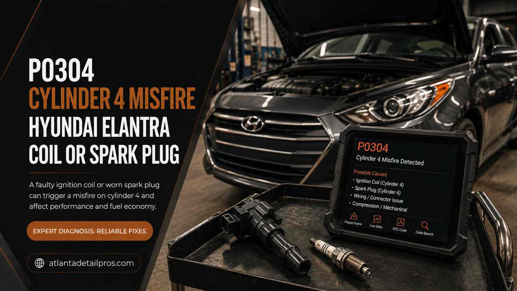 P0304 Cylinder 4 Misfire Hyundai Elantra