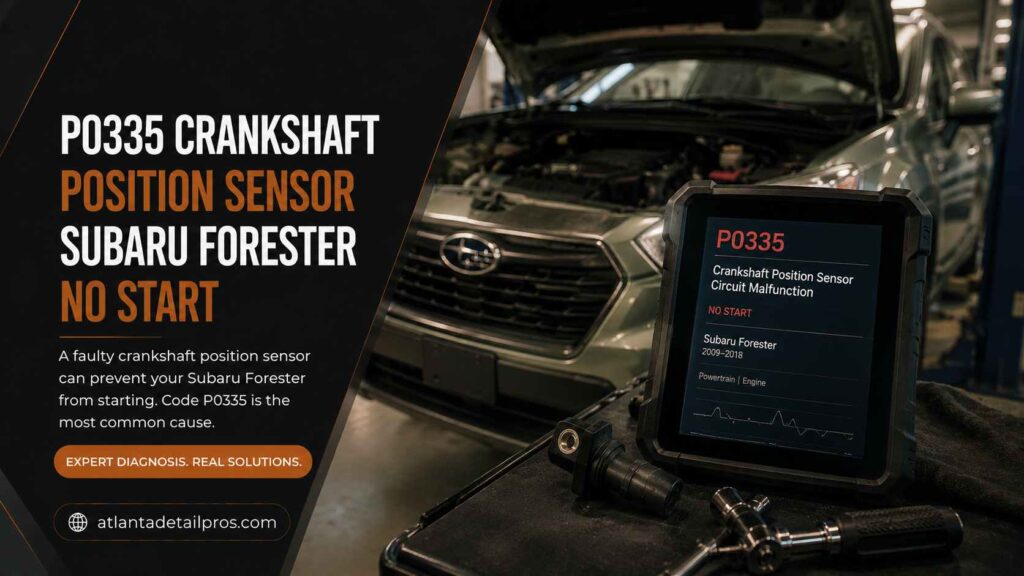 P0335 Crankshaft Position Sensor Subaru Forester No Start