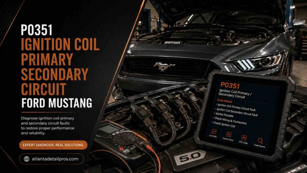 P0351 Ignition Coil A Primary Secondary Circuit Ford Mustang