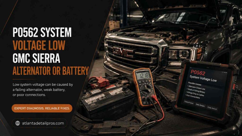 P0562 System Voltage Low GMC Sierra