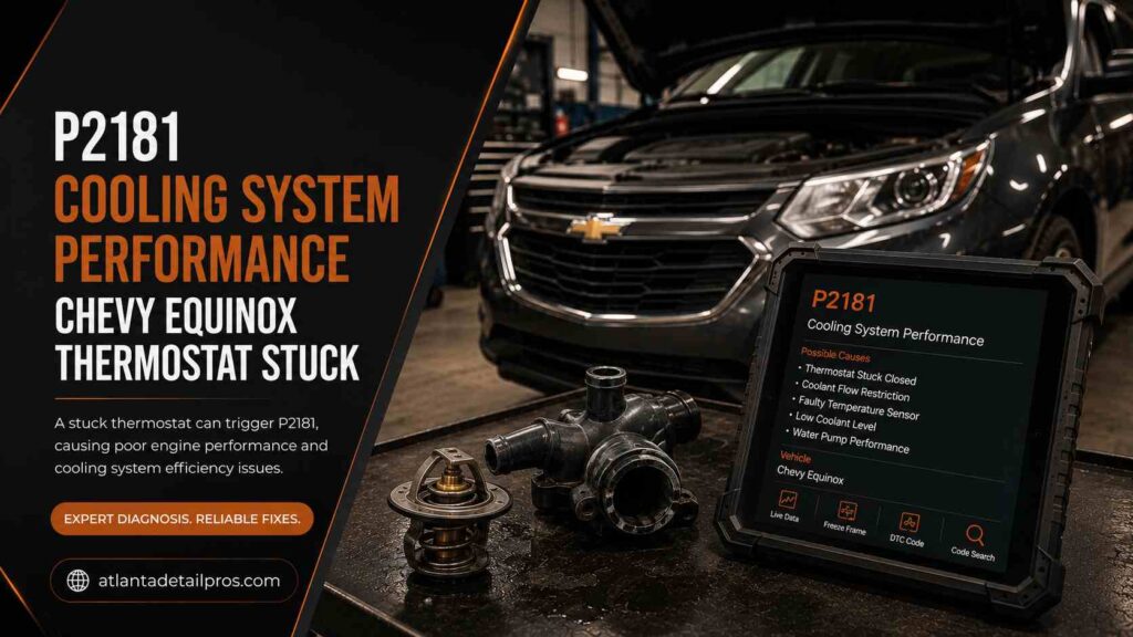p2181 cooling system performance chevy equinox thermostat stuck