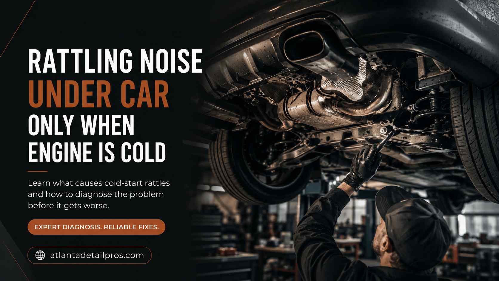 rattling noise under car only when engine is cold