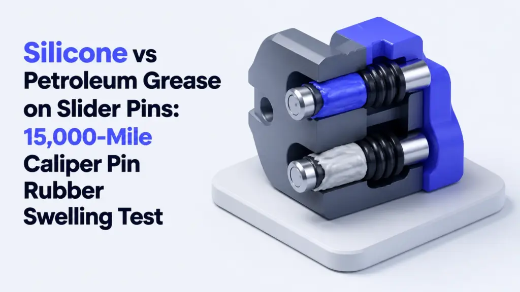 Silicone vs Petroleum Grease on Slider Pins: 15,000-Mile Caliper Pin Rubber Swelling Test