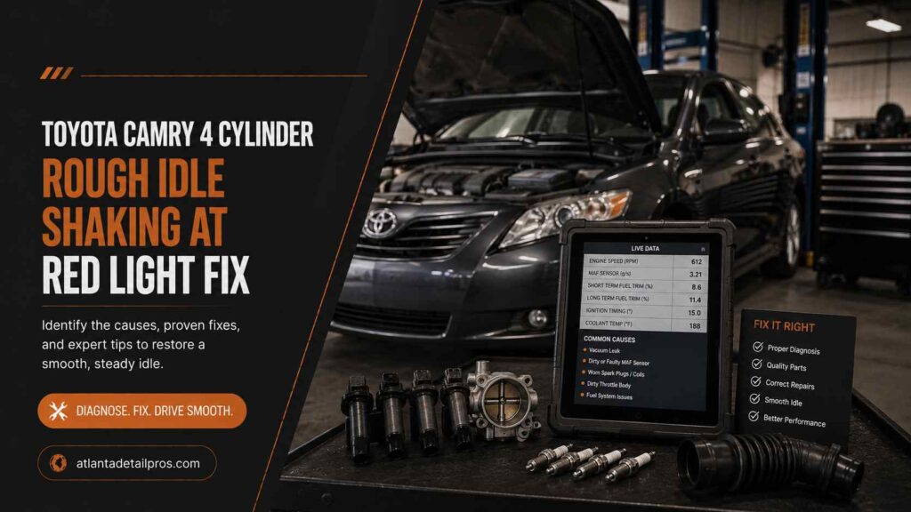 Toyota Camry 4-Cylinder Rough Idle and Shaking at Red Light