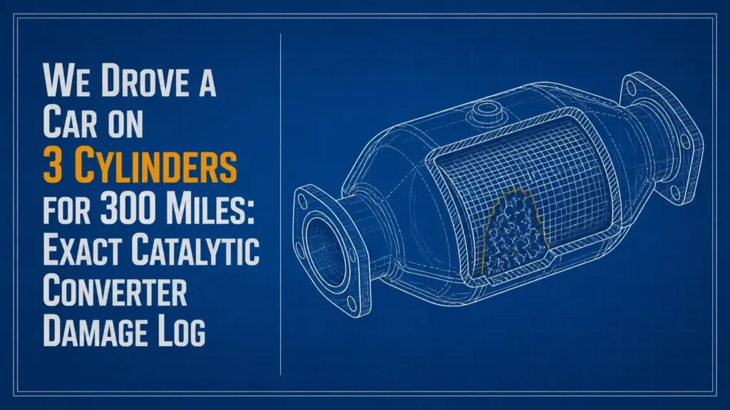 We Drove a Car on 3 Cylinders for 300 Miles: Exact Catalytic Converter Damage Log