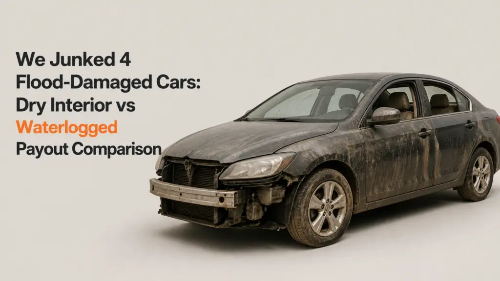 we junked 4 flood damaged cars