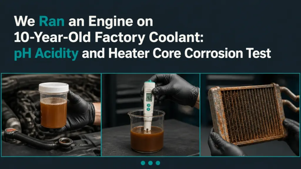 we ran an engine on 10 year old factory coolant