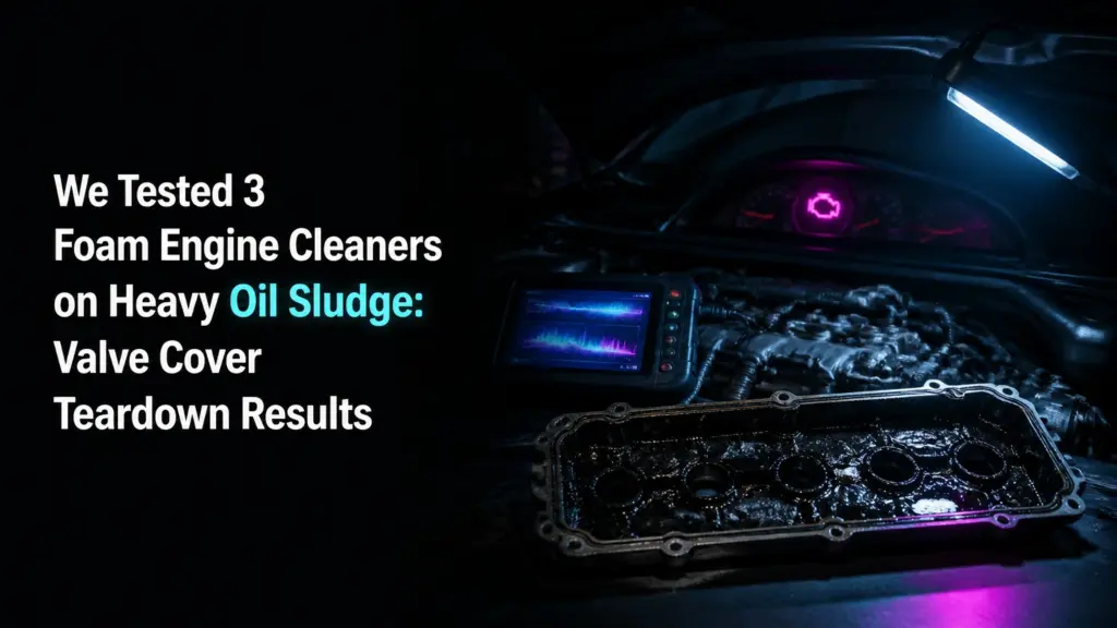 We Tested 3 Foam Engine Cleaners on Heavy Oil Sludge: Valve Cover Teardown Results