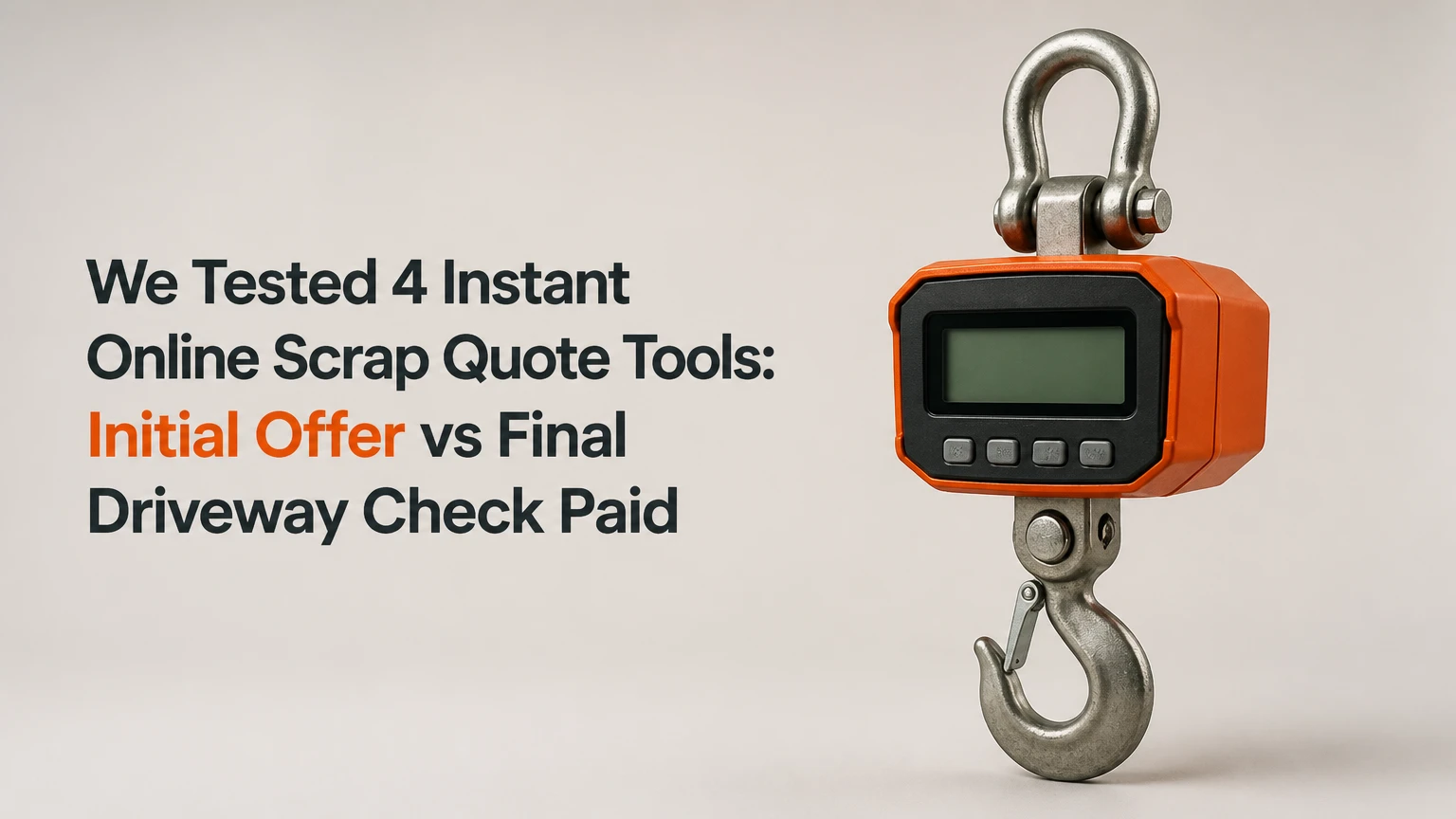 we tested 4 instant online scrap quote tools