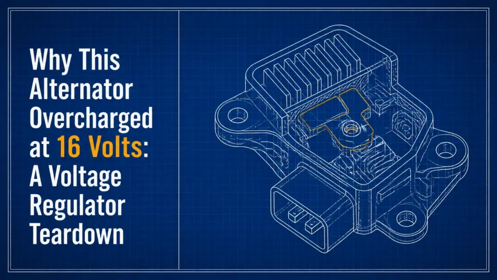 Why This Alternator Overcharged at 16 Volts: A Voltage Regulator Teardown